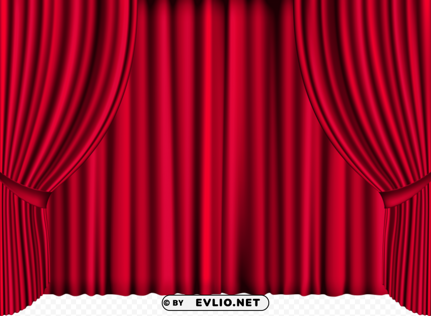 red curtains Isolated Artwork in HighResolution PNG