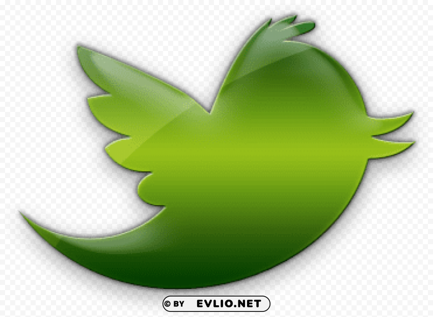 twitter logo green PNG files with no royalties
