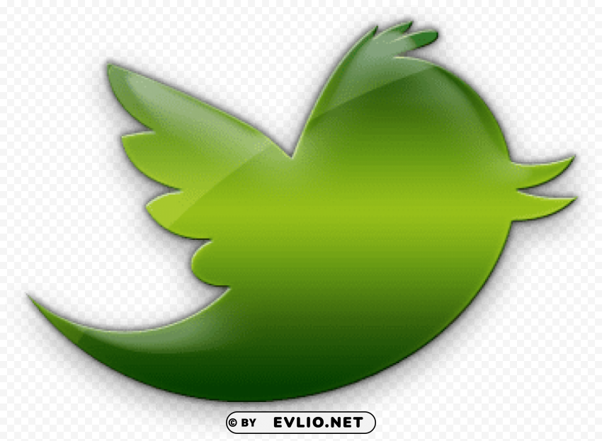 Twitter Logo Green PNG Files With No Royalties