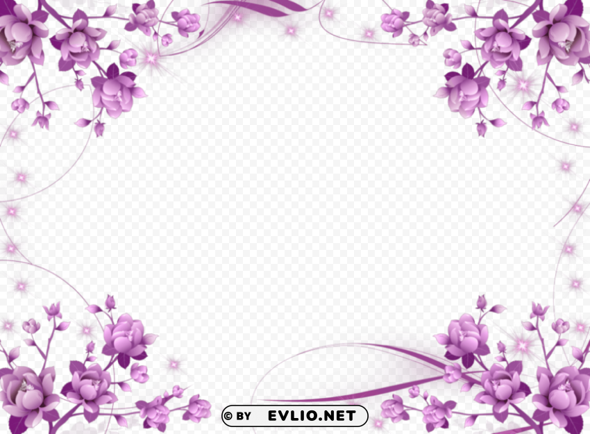 purple border frame PNG high resolution free