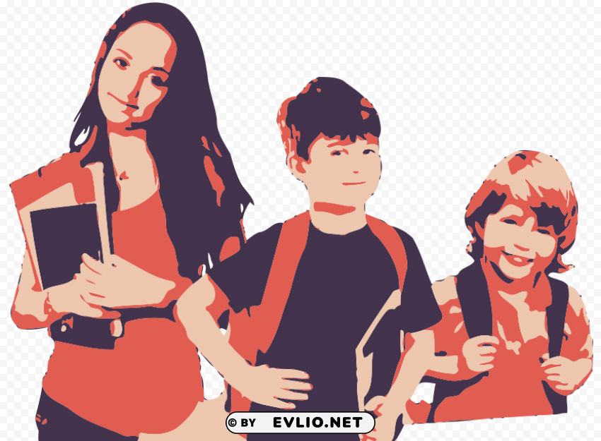 Students Clear Background PNG Isolated Graphic Design