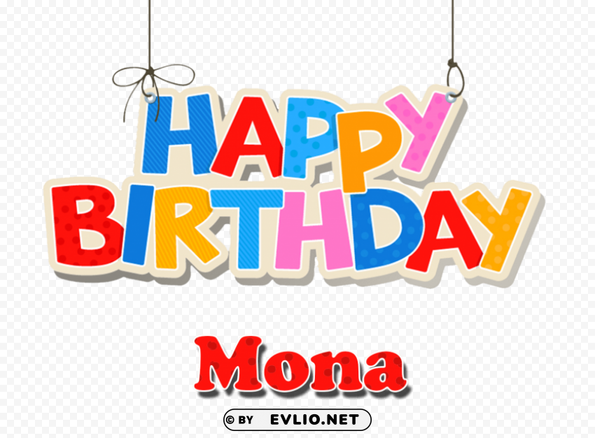 mona name logo Clear Background PNG Isolated Item