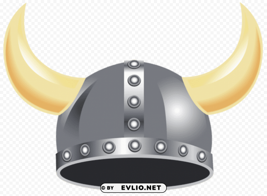 silver hat with horns transparent PNG with isolated background