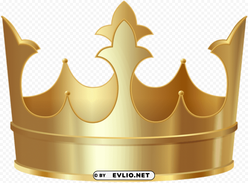 gold crown transparent PNG Graphic Isolated with Clarity
