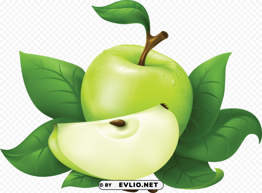 green apple's PNG with Isolated Object clipart png photo - 39a192f0