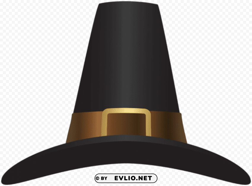 pilgrim hat Clean Background Isolated PNG Character