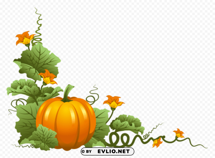 pumpkin decor Clear Background PNG Isolated Graphic Design