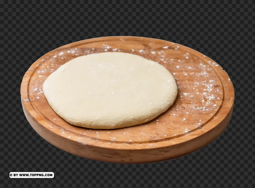 Pizza Dough on a Wooden Platter HD Transparent Background PNG graphics with alpha transparency broad collection - Image ID 4208c5b6