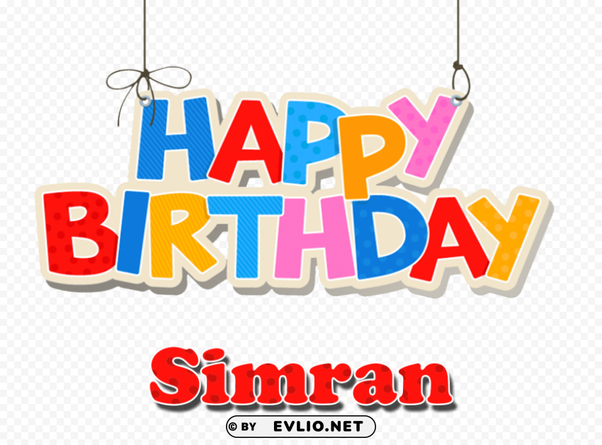 simran name logo PNG with transparent overlay