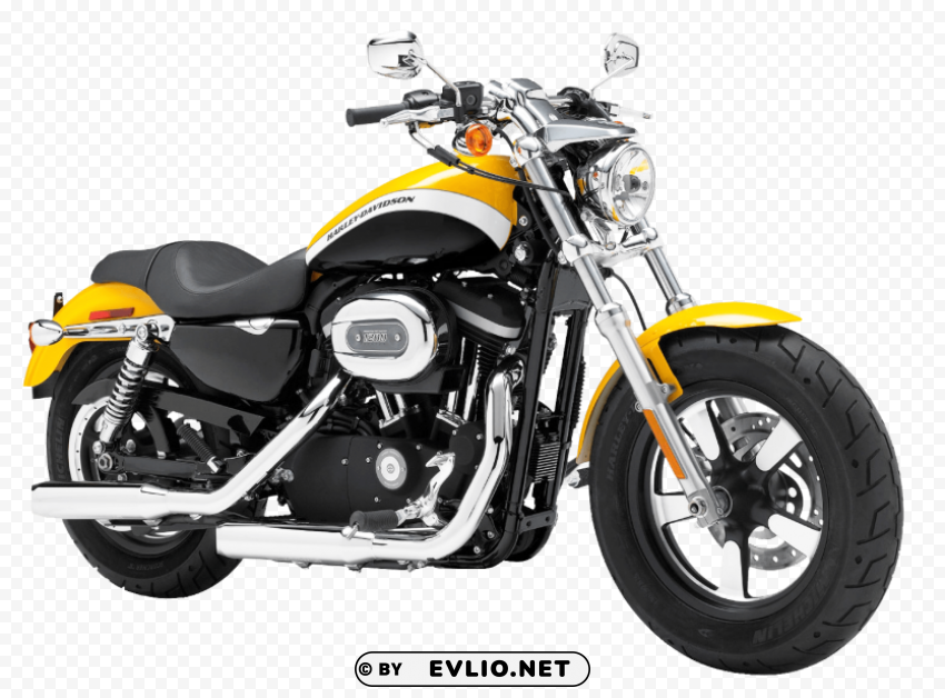 Yellow Harley Davidson 1200 Sportster Motorcycle Bike High-resolution transparent PNG images assortment