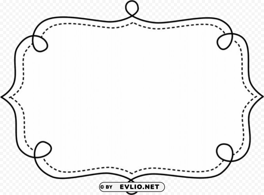doodle frame border PNG images for banners