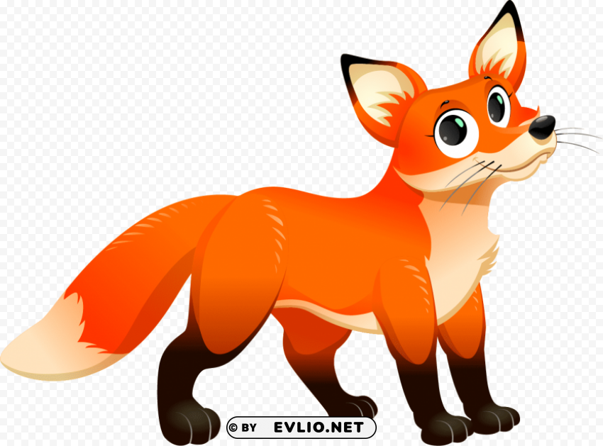 fox PNG clipart with transparency