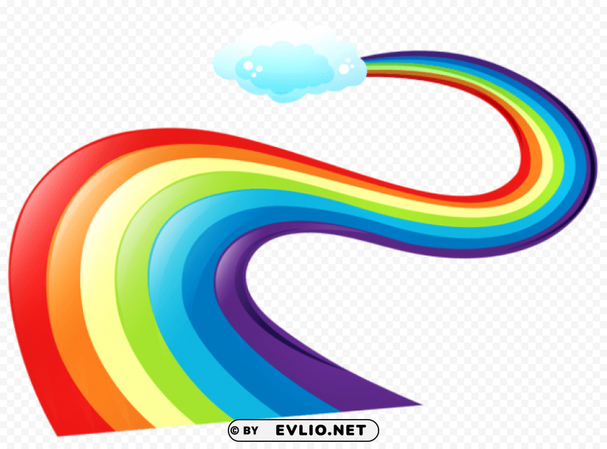 rainbow way Isolated PNG Graphic with Transparency