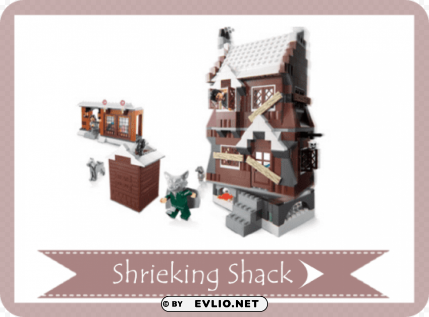 shrieking shack set lego 4756 series 1 prisoner of PNG Image with Clear Background Isolation