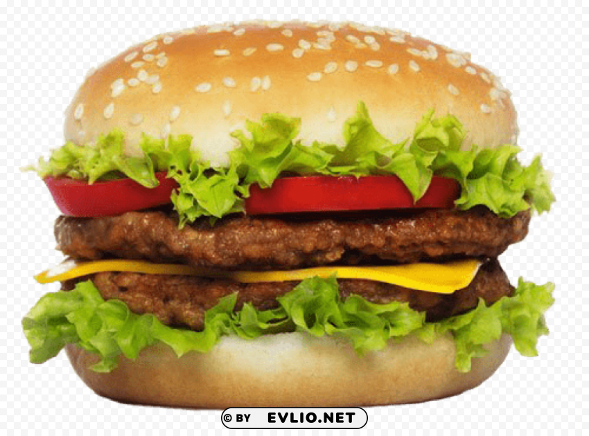 Hamburger Image Clear Background PNG Isolated Graphic