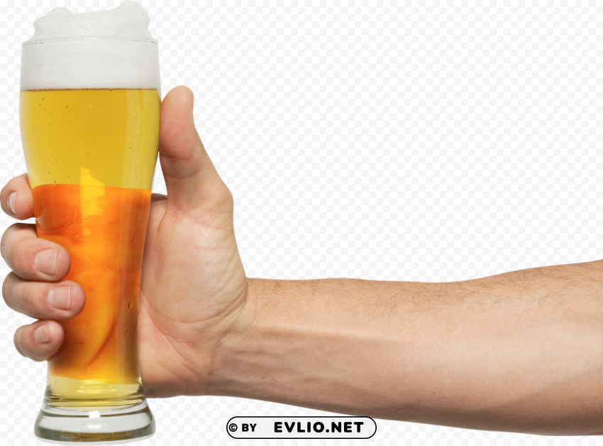 man holding beer PNG Image with Transparent Isolated Design