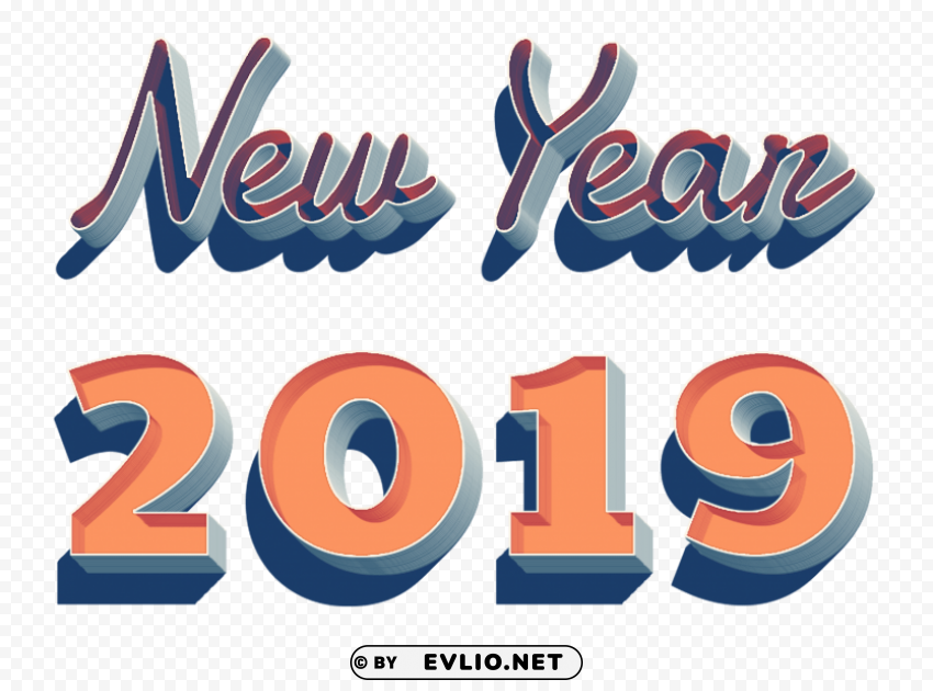 new year 2019 Isolated Item on Transparent PNG