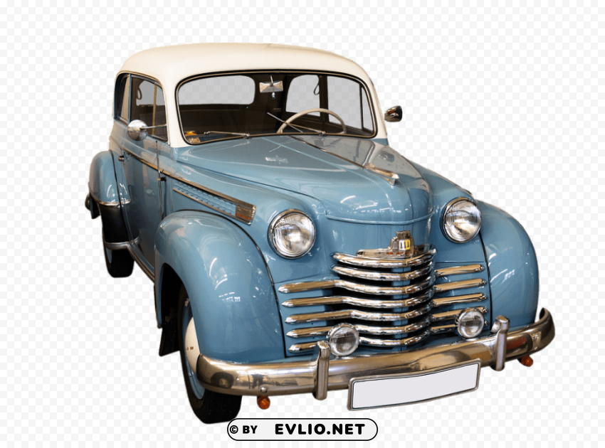 oldtimer blue Isolated Object on HighQuality Transparent PNG