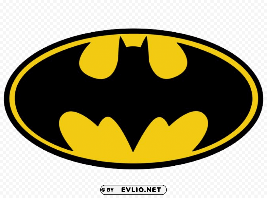 batman logo Isolated PNG Element with Clear Transparency
