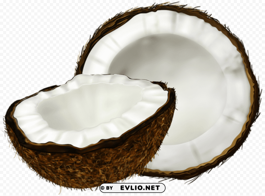 coconut transparent Clear Background PNG Isolated Illustration