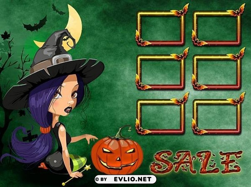 halloween sale purple witch PNG transparent images extensive collection