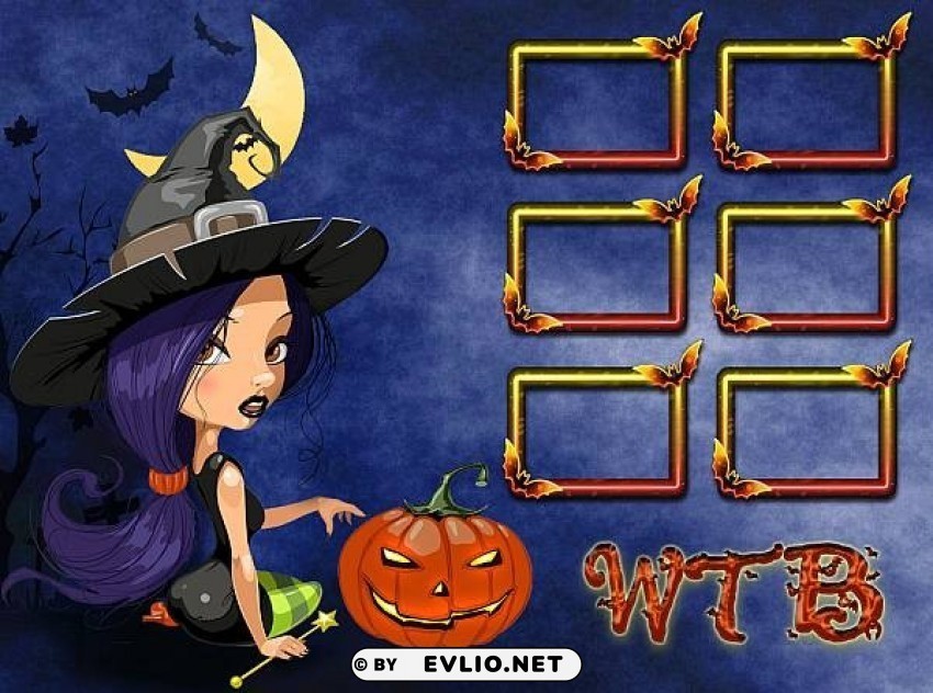 halloween wtb purple witch2 PNG transparent images for websites