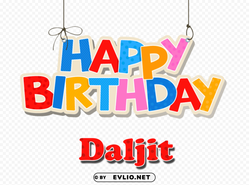 daljit name logo Transparent Background PNG Isolated Design PNG image with no background - Image ID 624178a7