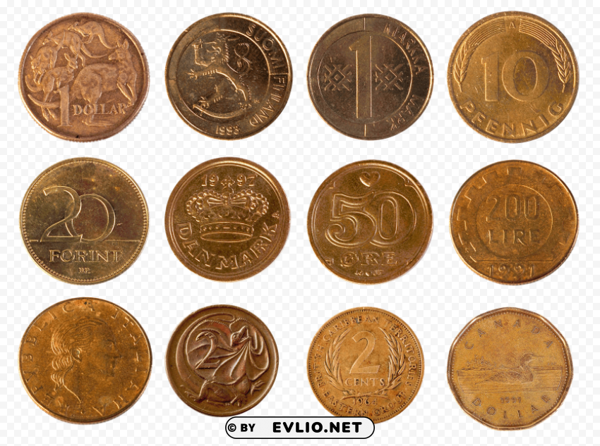 gold coins High-resolution PNG