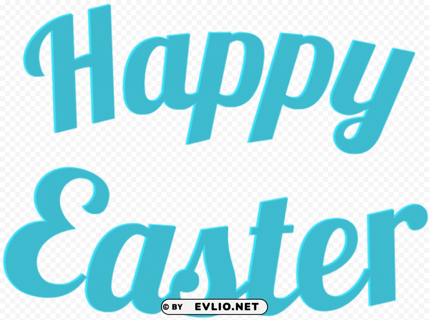 happy easter text Transparent PNG Object with Isolation