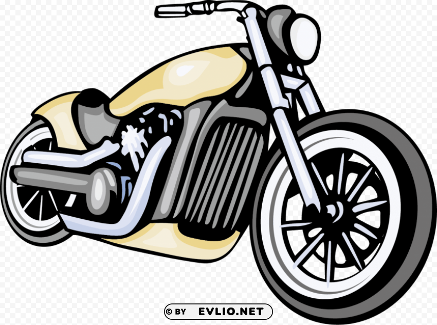 harley motorcycle vector PNG clear background