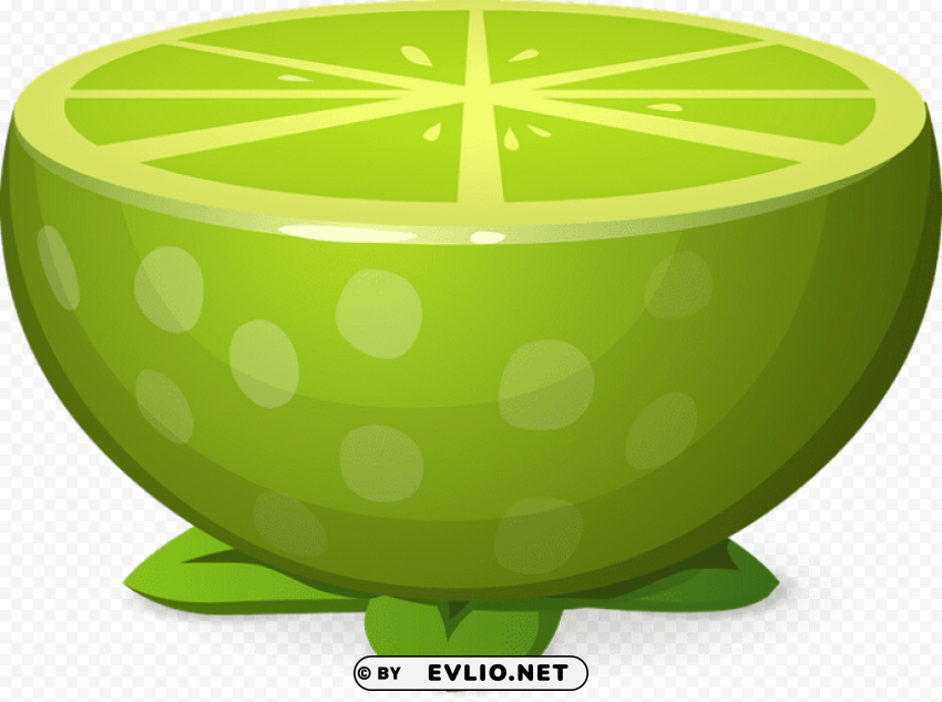 lime Isolated Element on Transparent PNG