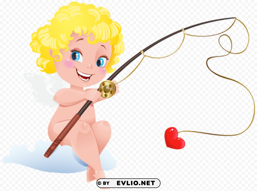 cute cupid Isolated Graphic on Clear Background PNG