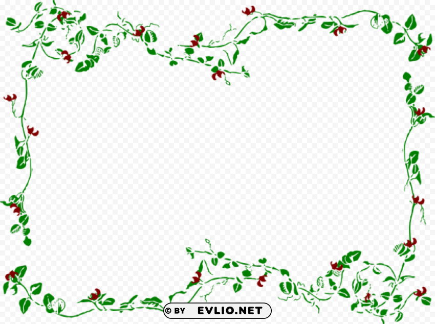 garland frame image PNG with no background required