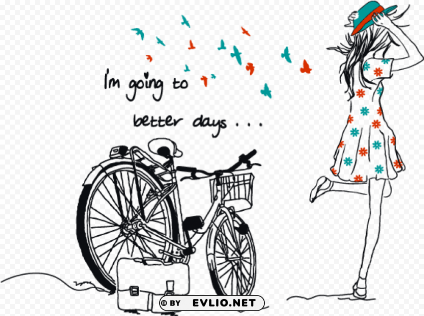 girl quotes who love riding bike Clear PNG pictures comprehensive bundle