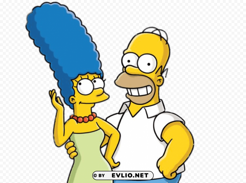 homer and marge simpson PNG files with clear backdrop collection