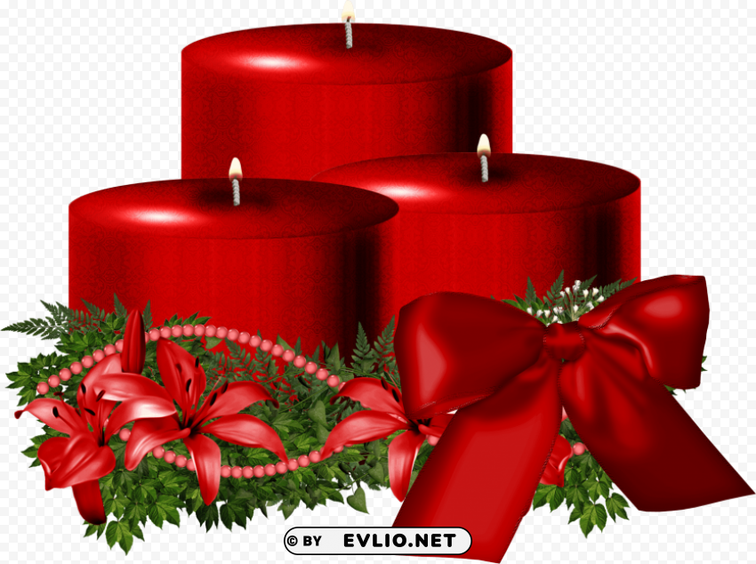 red christmas candle High-resolution PNG images with transparent background