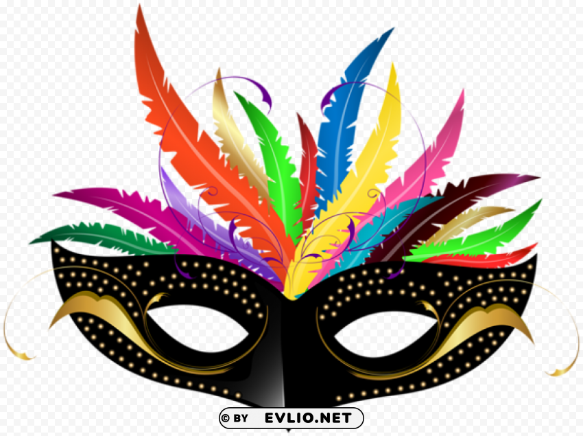 carnival mask PNG transparent elements compilation