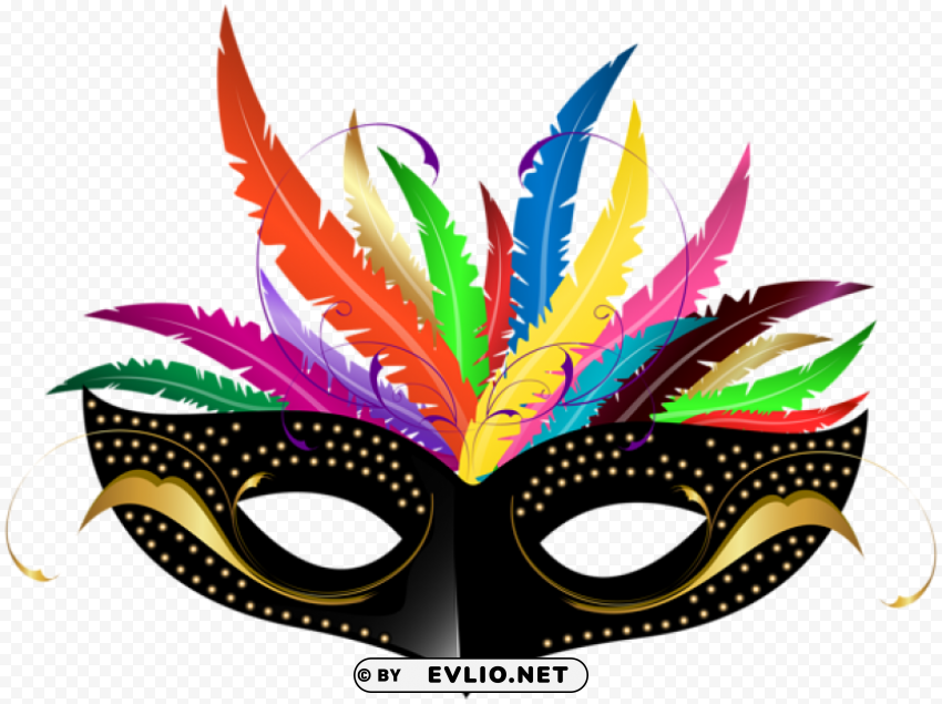 Carnival Mask PNG Transparent Elements Compilation