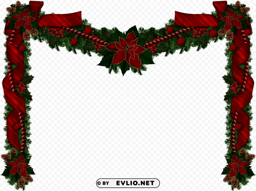 christmas garlands christmas clipart rustic christmas - transparent christmas garland clipart PNG images with clear alpha channel