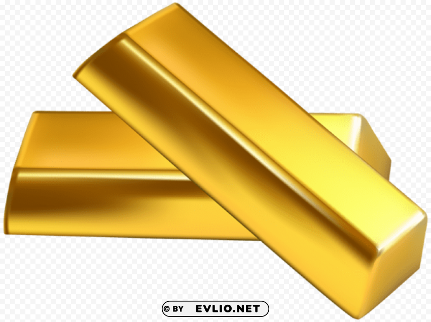 gold bullion transparent PNG Image Isolated on Clear Backdrop