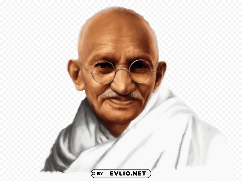 mahatma gandhi Clear Background PNG Isolated Design Element