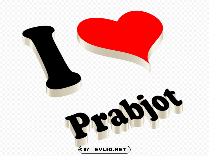 prabjot 3d letter name HighQuality PNG with Transparent Isolation