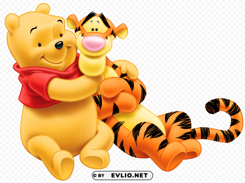 winnie pooh tigger PNG images with transparent overlay