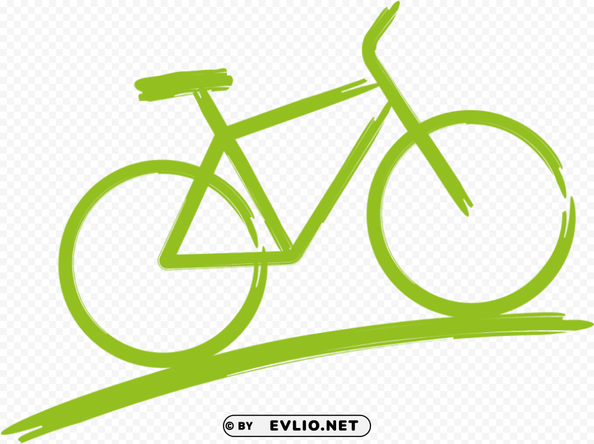 bicycle icon green HighQuality Transparent PNG Isolated Graphic Design