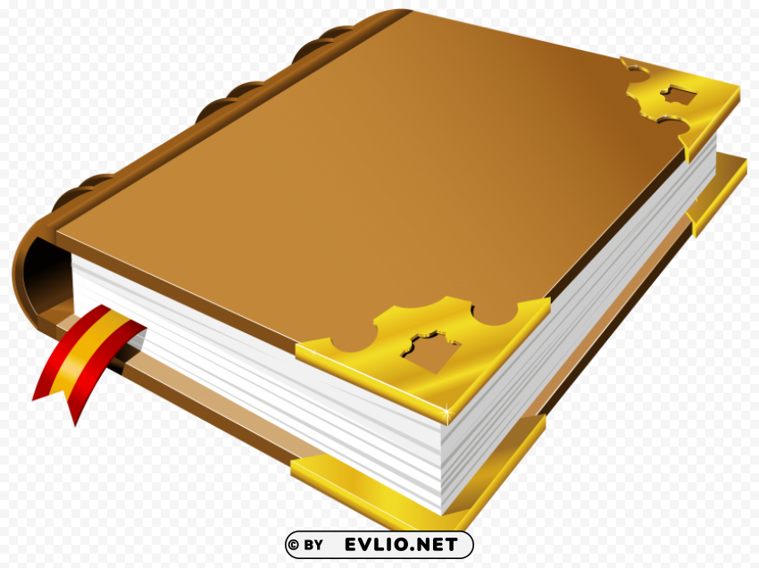 Brown Book PNG Image With Clear Isolation