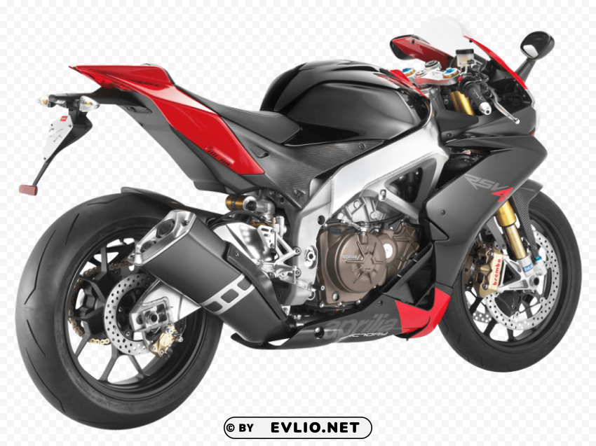 Black Aprilia RSV4 Motorcycle Bike Free PNG download no background PNG with Clear Background - Image ID 7ccd0b7b