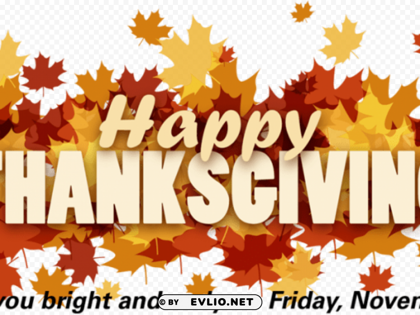 happy thanksgiving email banner HighQuality Transparent PNG Isolated Art