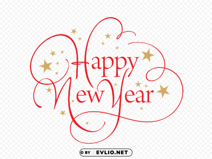 happy new year red and gold color text PNG images with no background necessary PNG transparent with Clear Background ID 5ef00af2