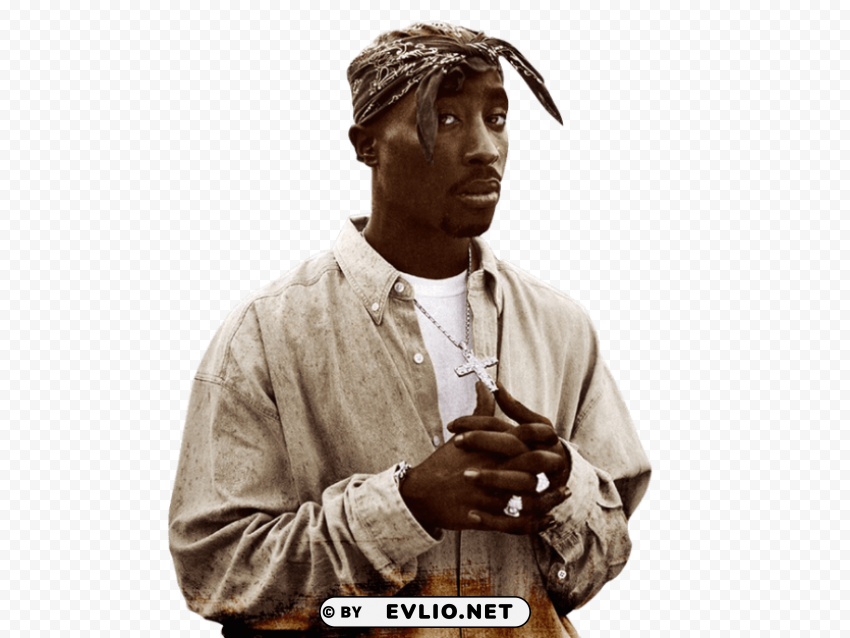 2pac Isolated Element with Clear PNG Background