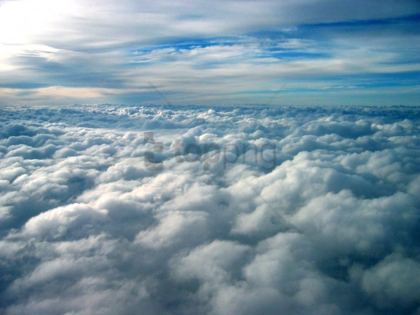 above the clouds Isolated Artwork on Clear Transparent PNG